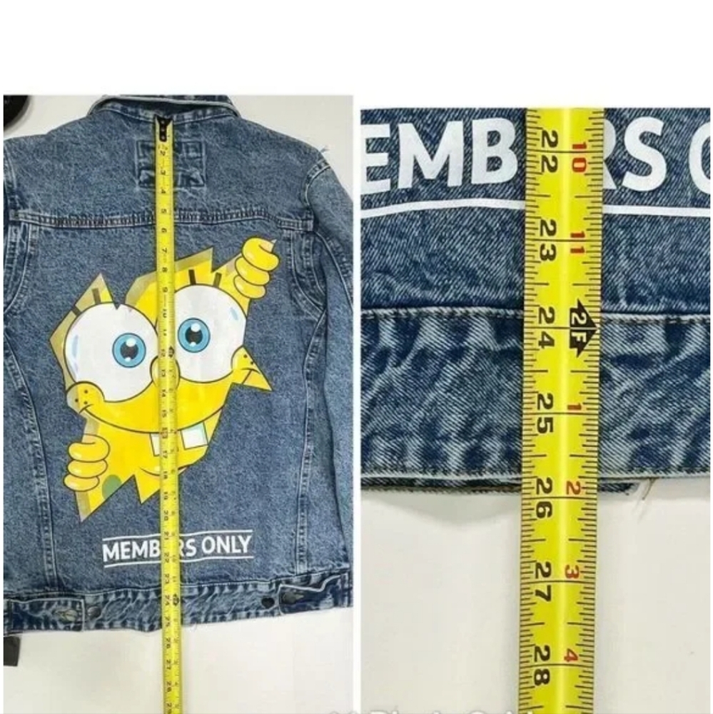 Member's Only X Spongebob Nickelodeon Denim Jacket - Picture 6 of 11